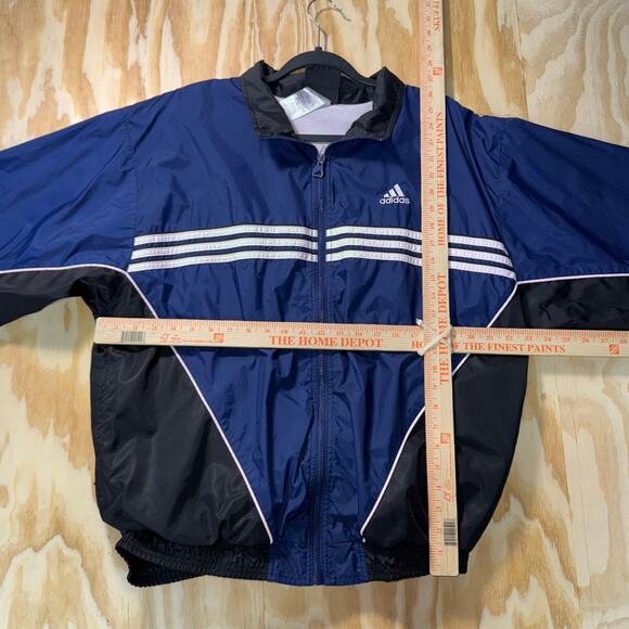 Vintage Y2K Adidas 3 stripe embroider 90s / 00s windbreaker - Picture 4 of 4